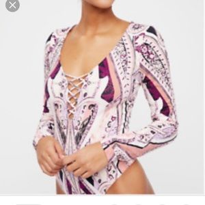 NWT Free People long sleeve body suit size S